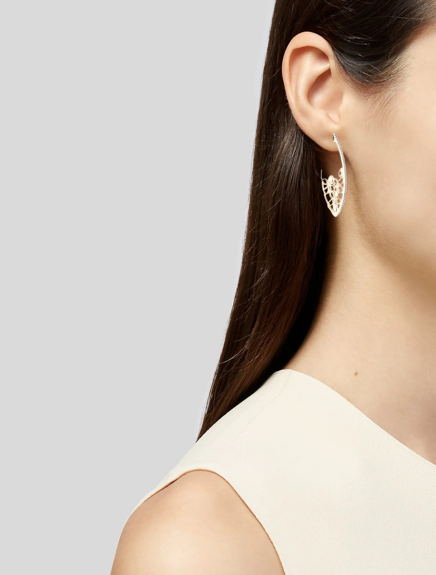 Diamond 14K Yellow Gold Earring