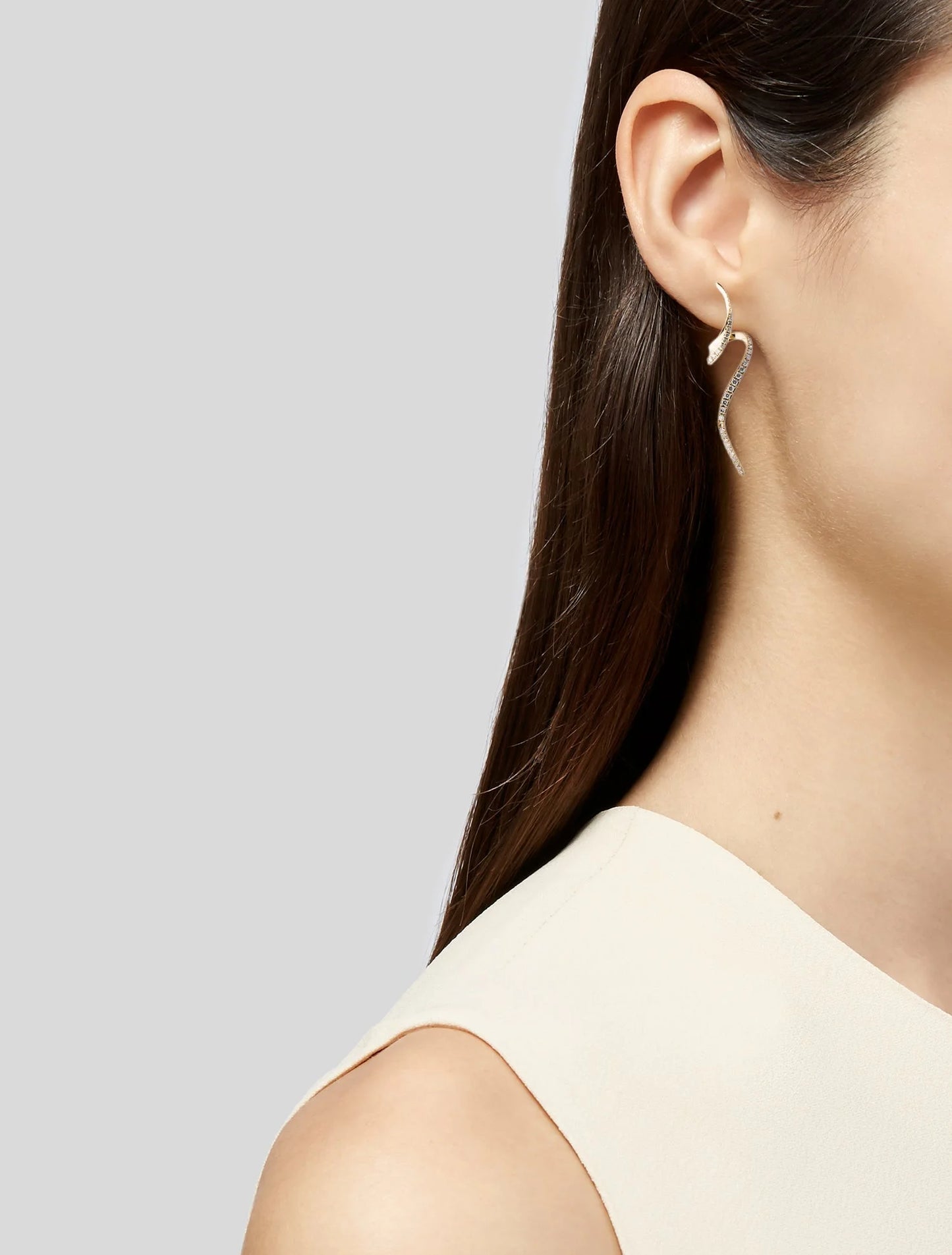 Velora Arc Earrings 14K Yellow Gold